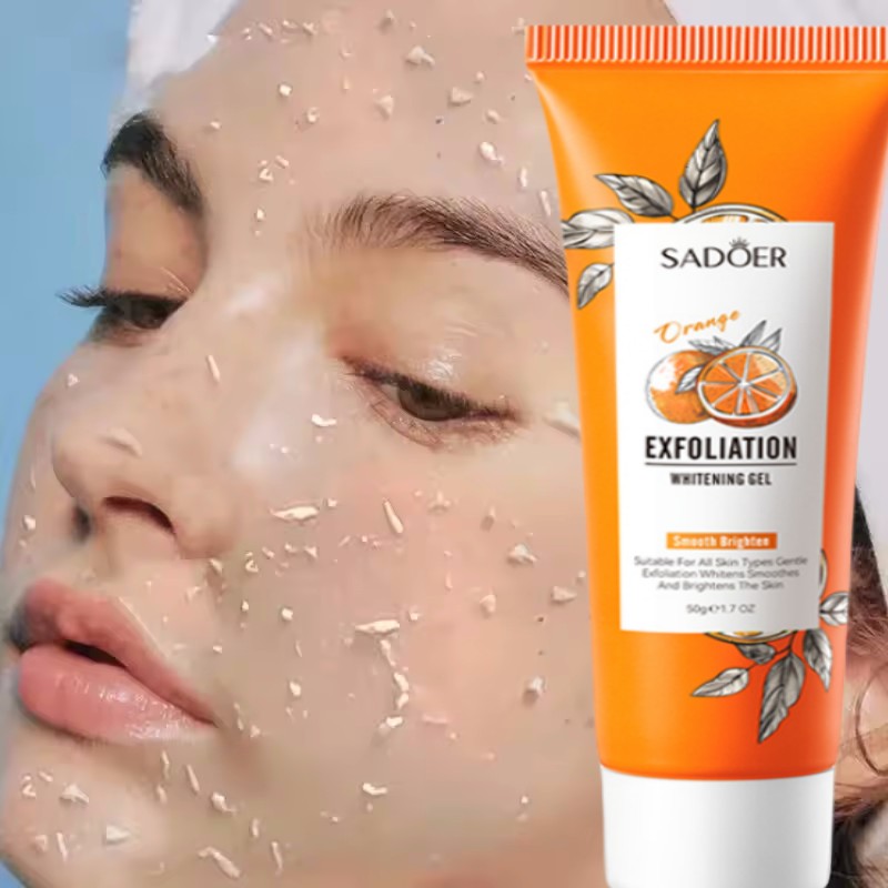 Ceramide Moisturizer - Оранжевый отшелушивающий гель-пилинг, скраб для лица,