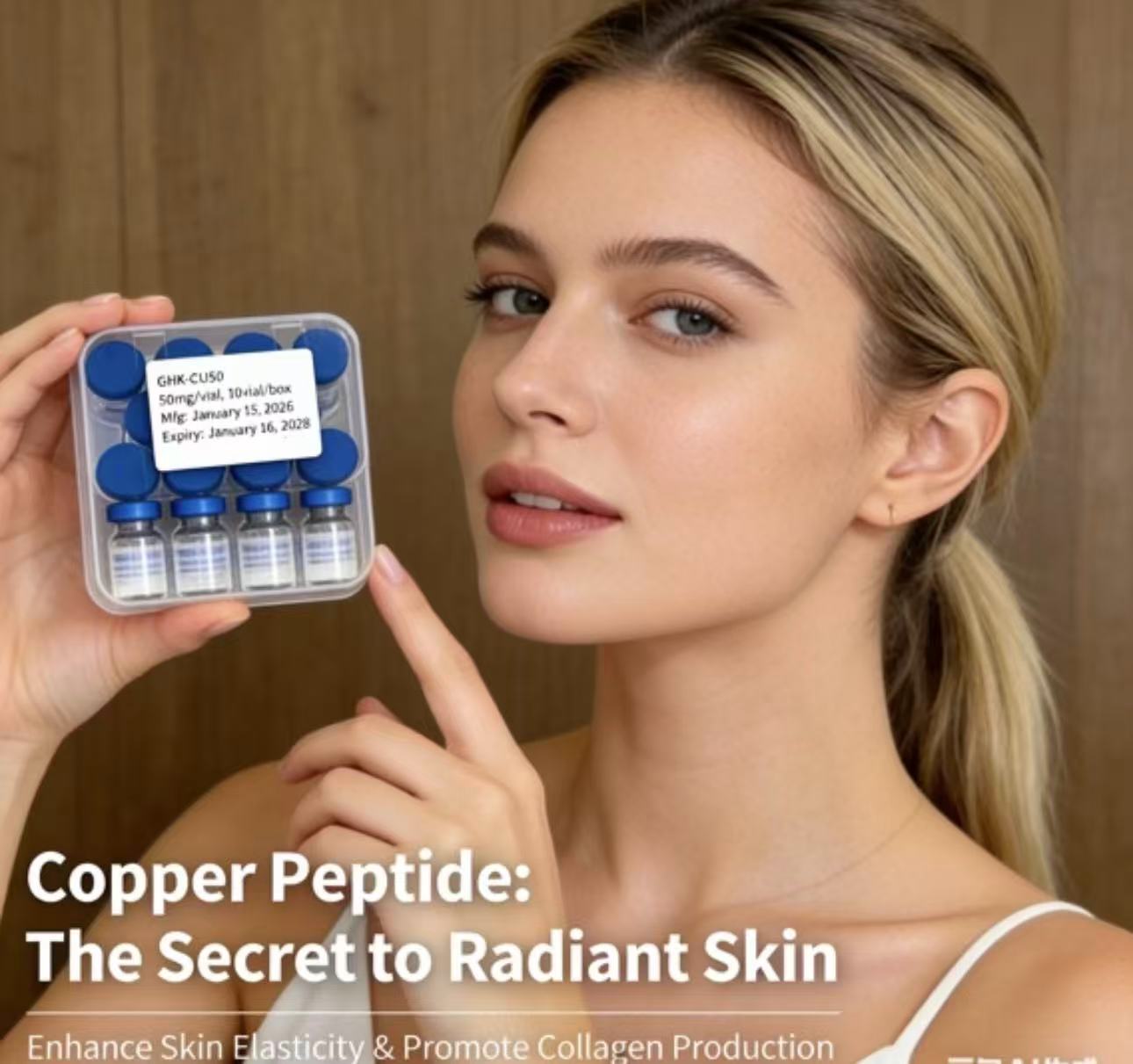 Skincare Ingredients - Порошок пептида GHK-Cu Blue Copper Peptide