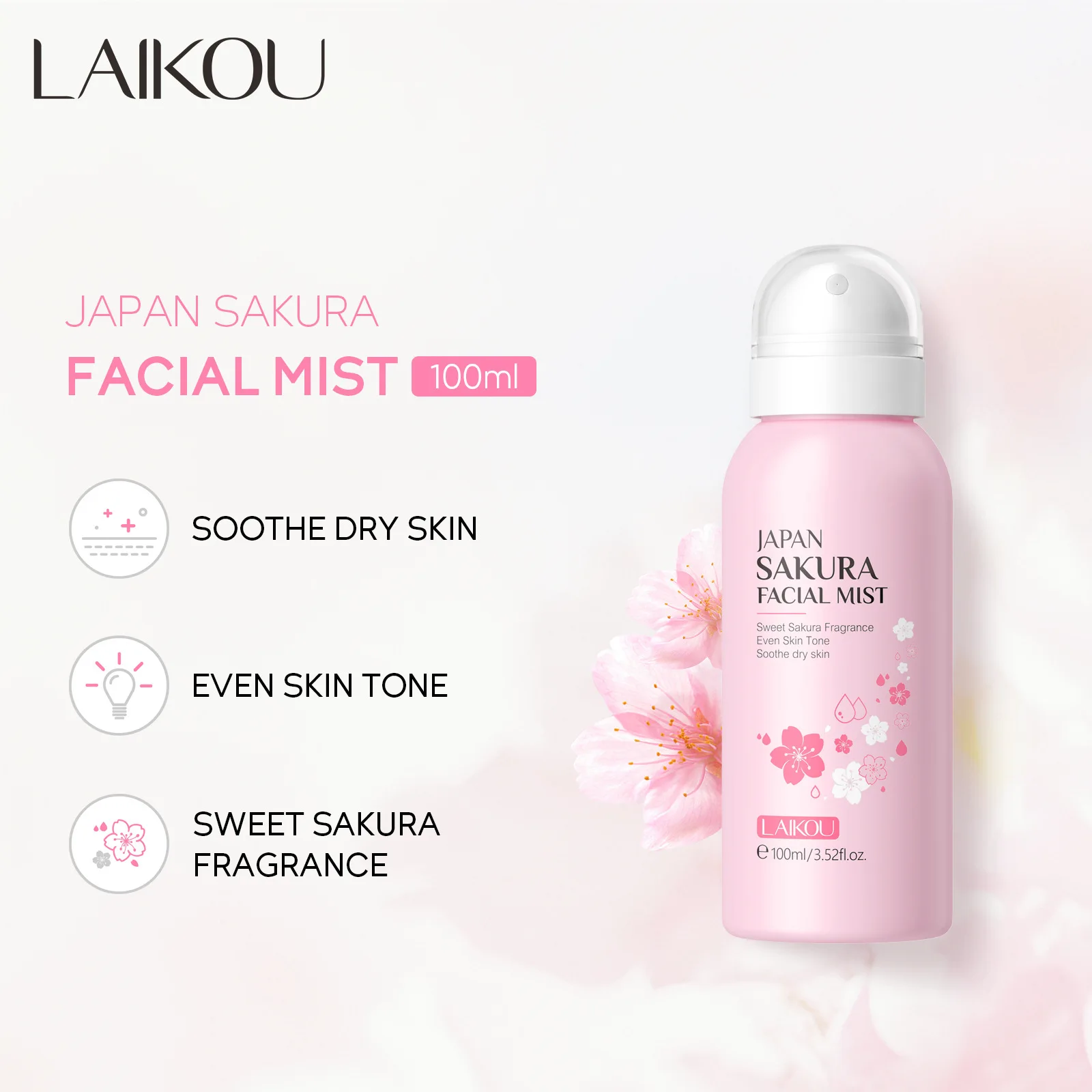 LAIKOU Sakura Осветляющий спре – обзор и цена Niacinamide Brightening Serum